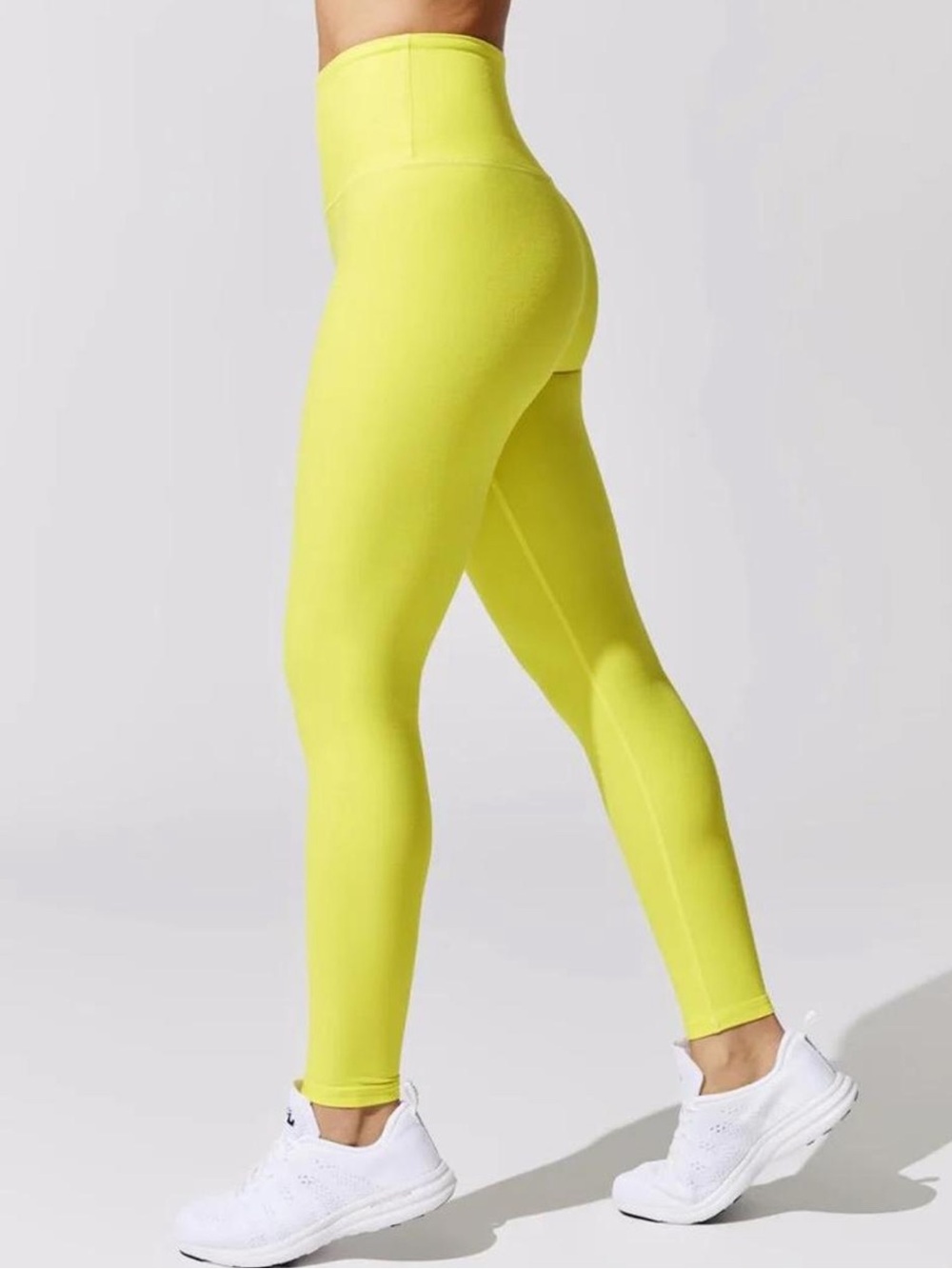 BEYOND YOGA BUTTER SOFT LEMON YELLOW SPACE DYE HIGH RISE LEGGINGS ✨